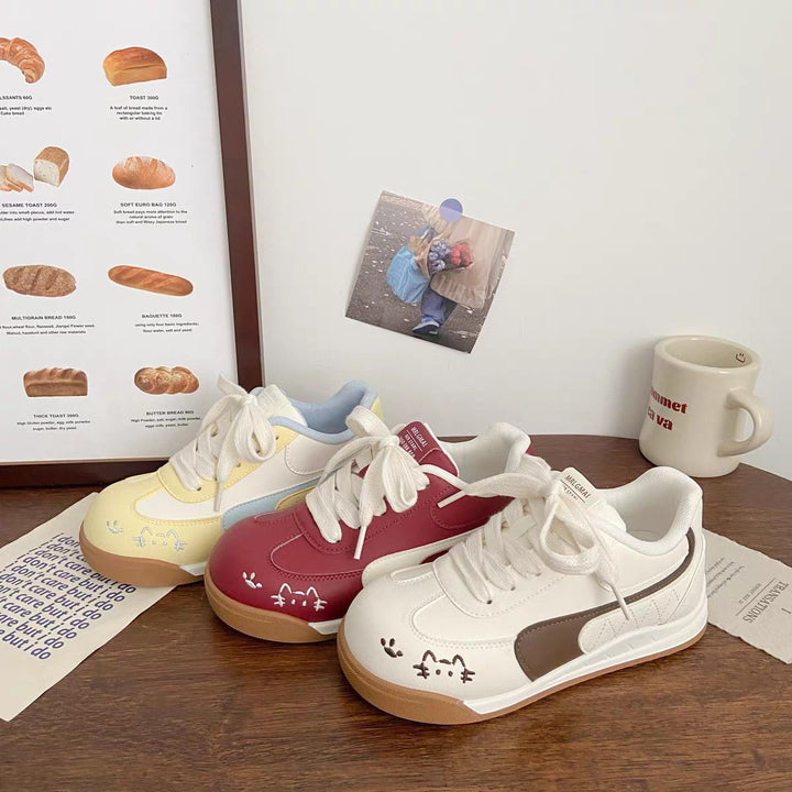 Damen Komfortable Freizeit-Sneaker mit verspielten Tiermotiven Drune