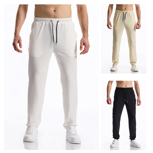 Herren bequeme Activewear-Hose mit elastischem Bund und gestreiftem Design Drune