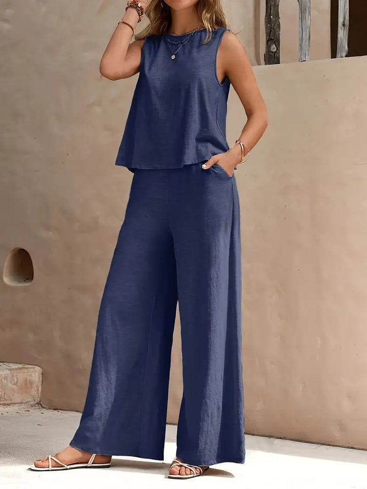 Damen Übergroßes Set aus Oberteil und Hose Drune