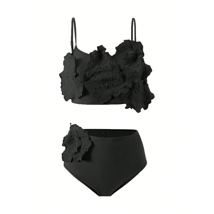 Damen Bikini-Set mit Blumenapplikationen Drune
