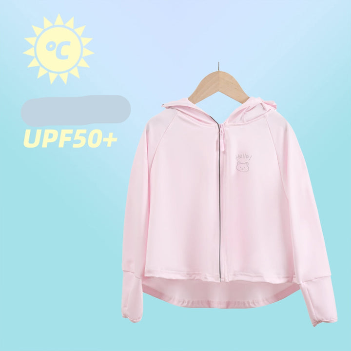 Damen Leichte Sportjacke mit Kapuze und verspieltem Tierdesign Drune