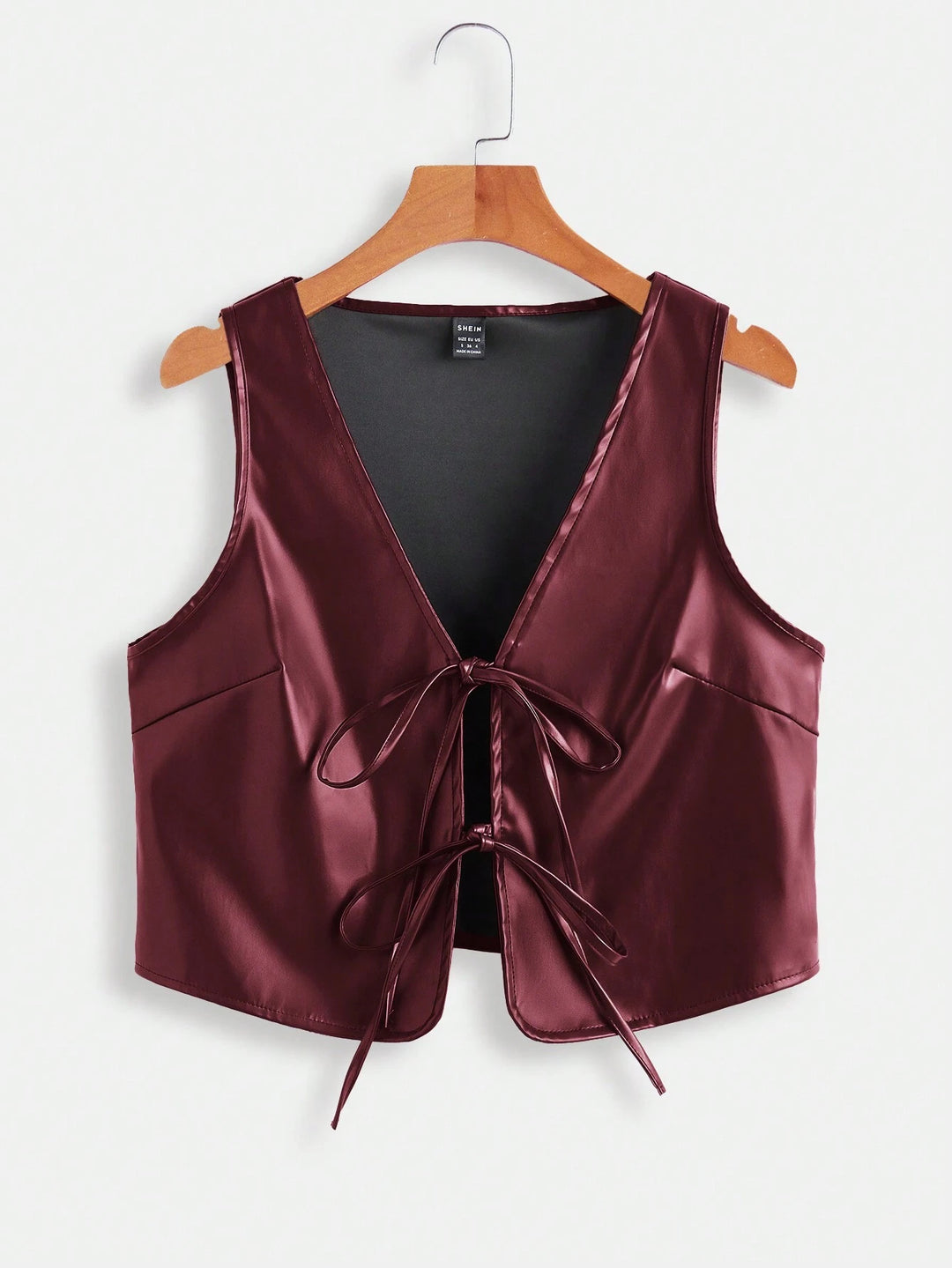Damen elegantes Cropped-Top mit zeitgemäßer Schnürung Drune