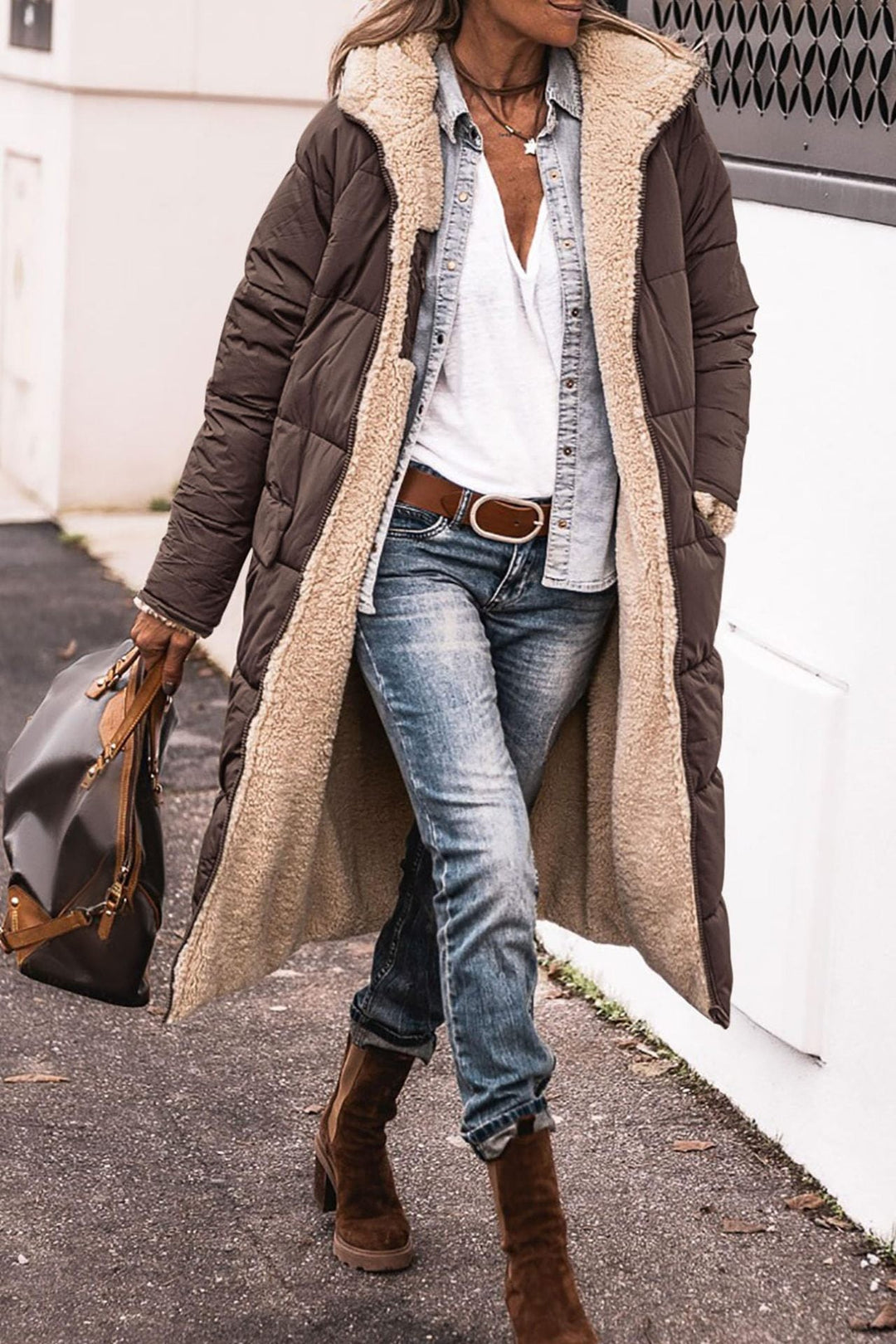 Drune | SHERPA FÜTTERUNG Mantel