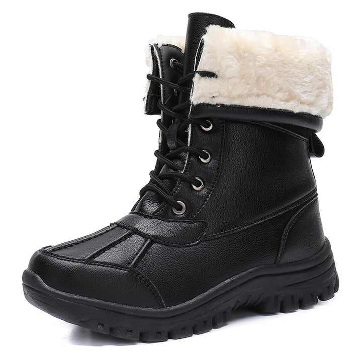 Damen Gefütterte Winterstiefel mit rutschfester Sohle Drune
