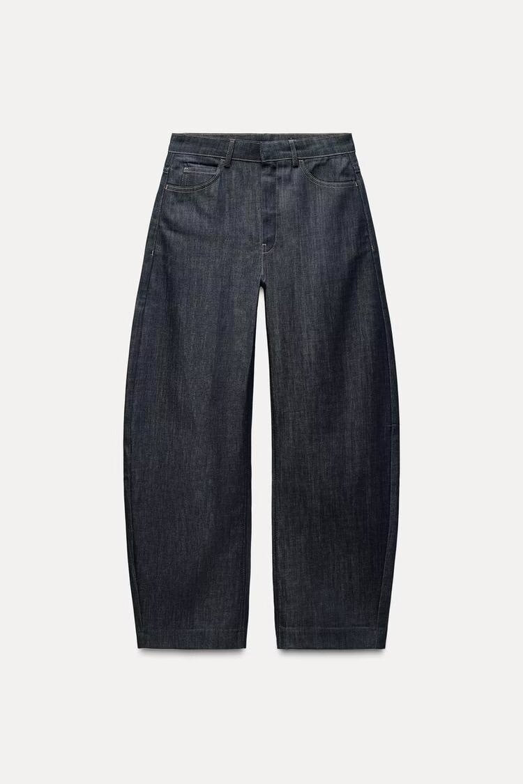 Damen Trendige Wide-Leg Jeans mit hohem Bund und lässigem Schnitt Drune