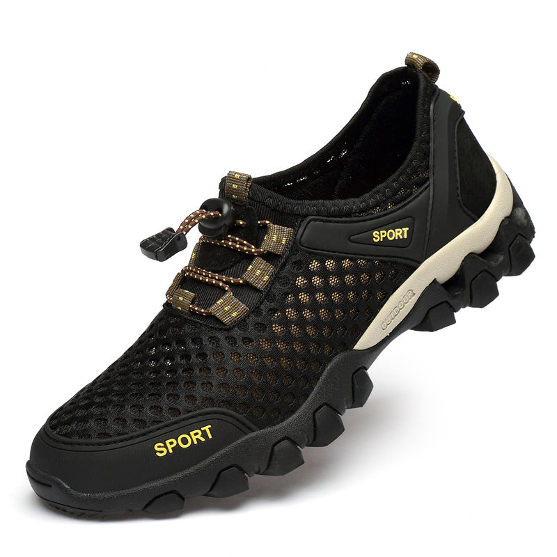 Damen Atmungsaktive und rutschfeste Sportschuhe mit elastischem Schnellschnürsystem Drune