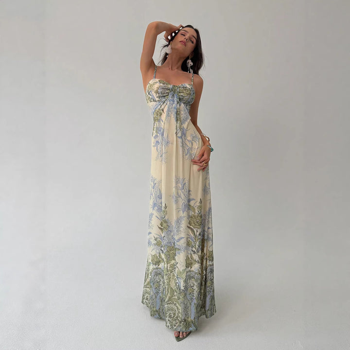 Damen Maxikleid mit floralem Design Drune