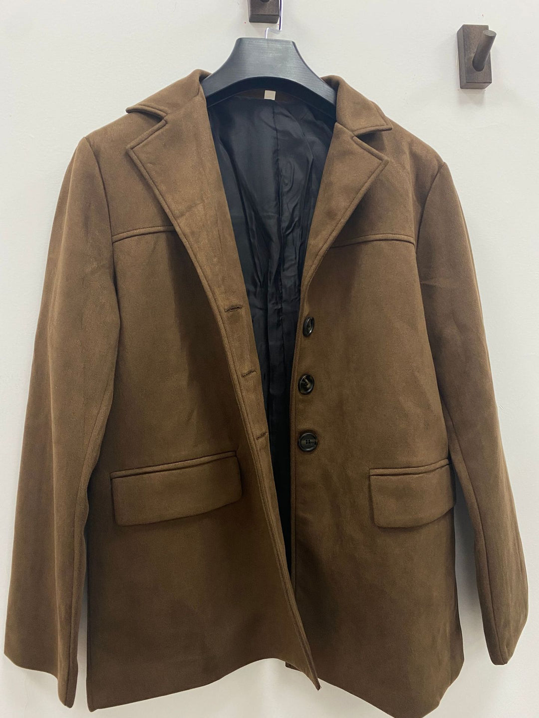 Damen lässige Wildlederjacke mit oversized Schnitt Drune