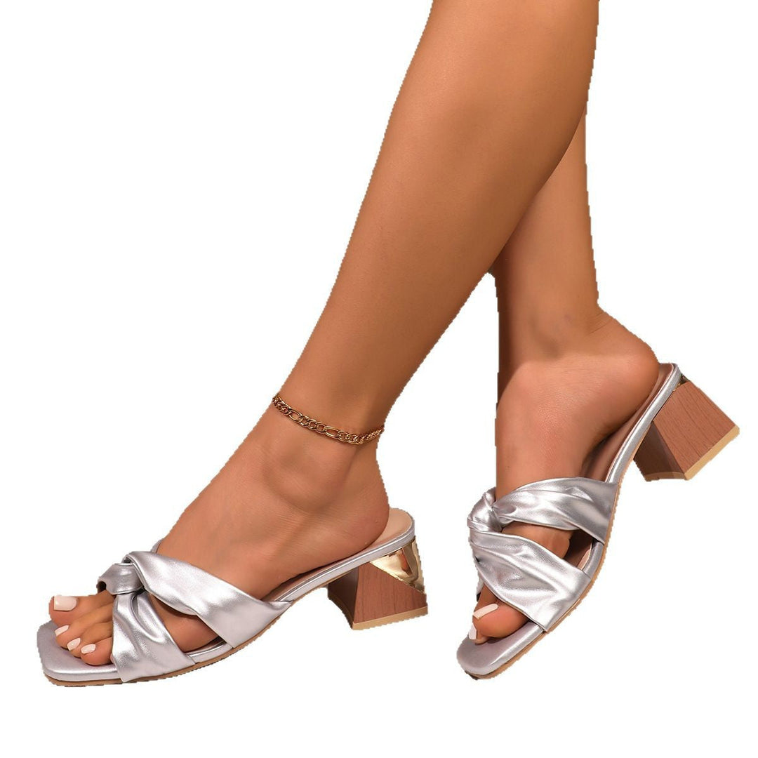Damen Slingback-Sandalen mit elegantem Knoten-Design Drune