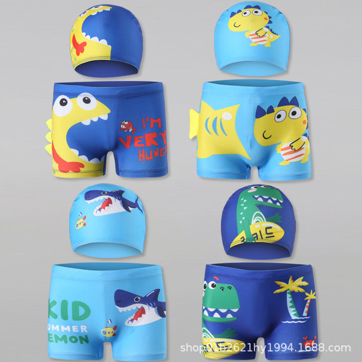 Jungen Schwimmset mit fröhlichem Dinosaurier-Motiv Drune
