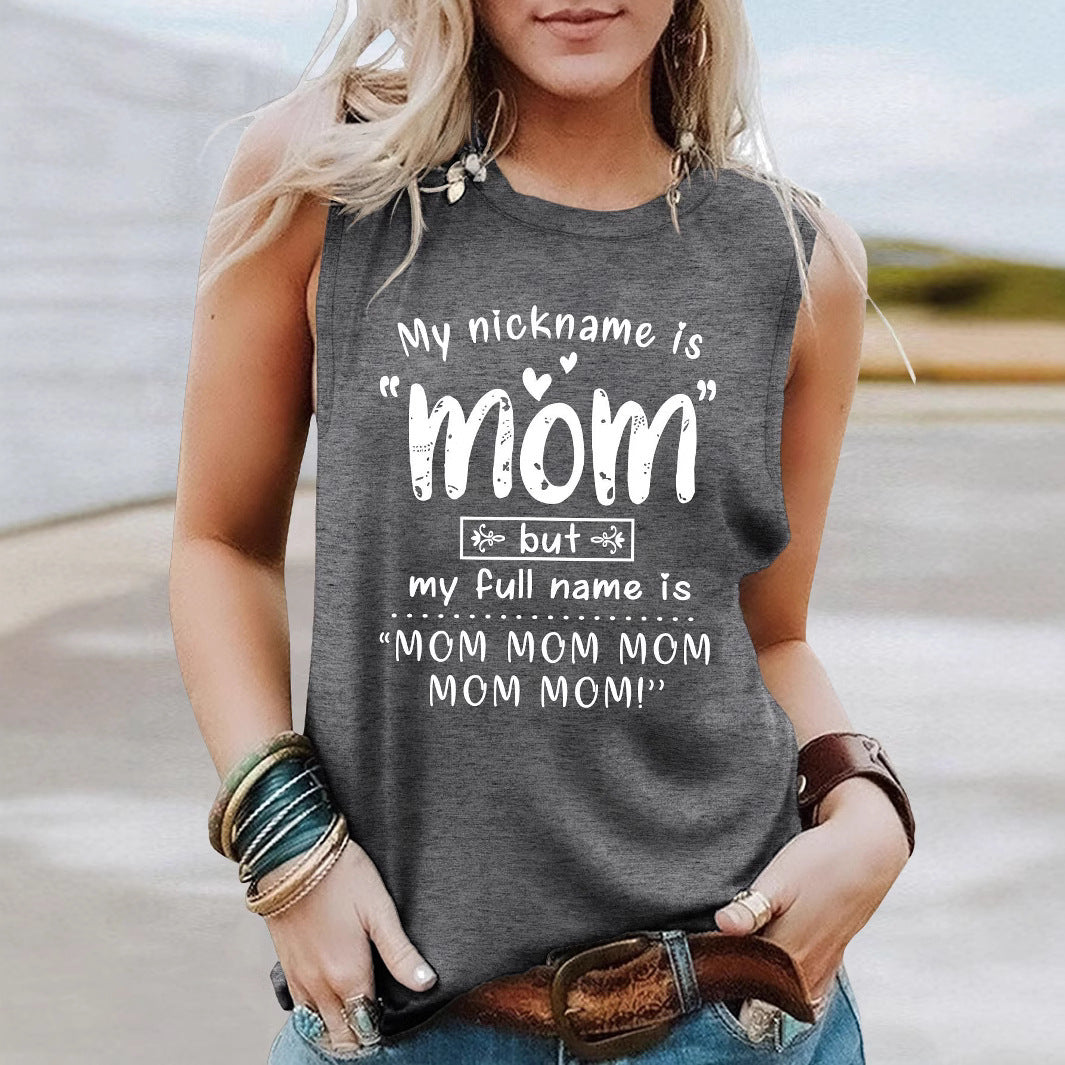 Frauen Verspielt Grafik Tanktop Drune