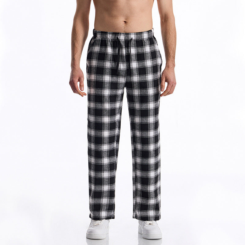 Herren komfortable Karohose Drune
