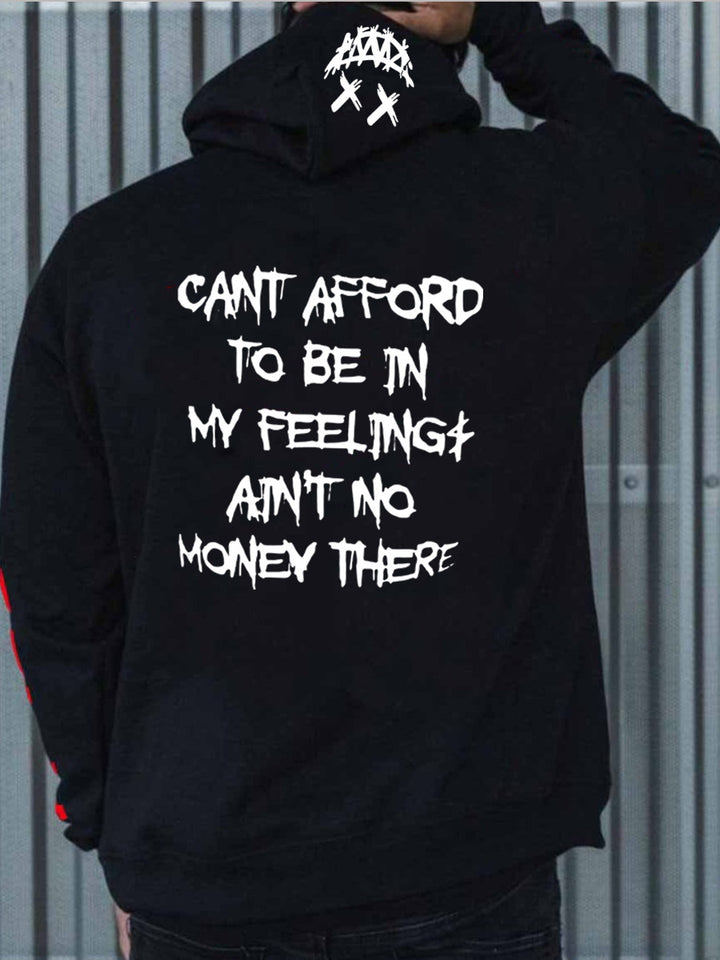 Damen Kapuzenpullover mit auffälligem Grafikdruck und beeindruckendem Slogan Drune