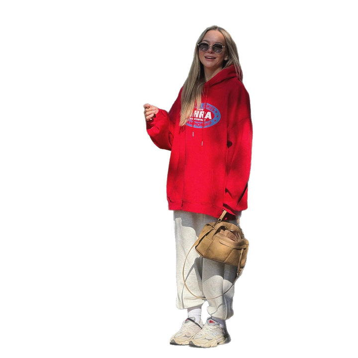 Damen Kapuzenpullover mit kreativem Vintage-Design und komfortablem Schnitt Drune