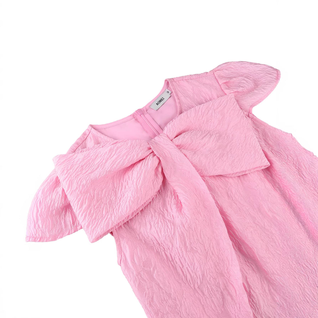 Damen Elegantes A-Linien Kleid mit floralem Design und voluminösem Oberteil Drune
