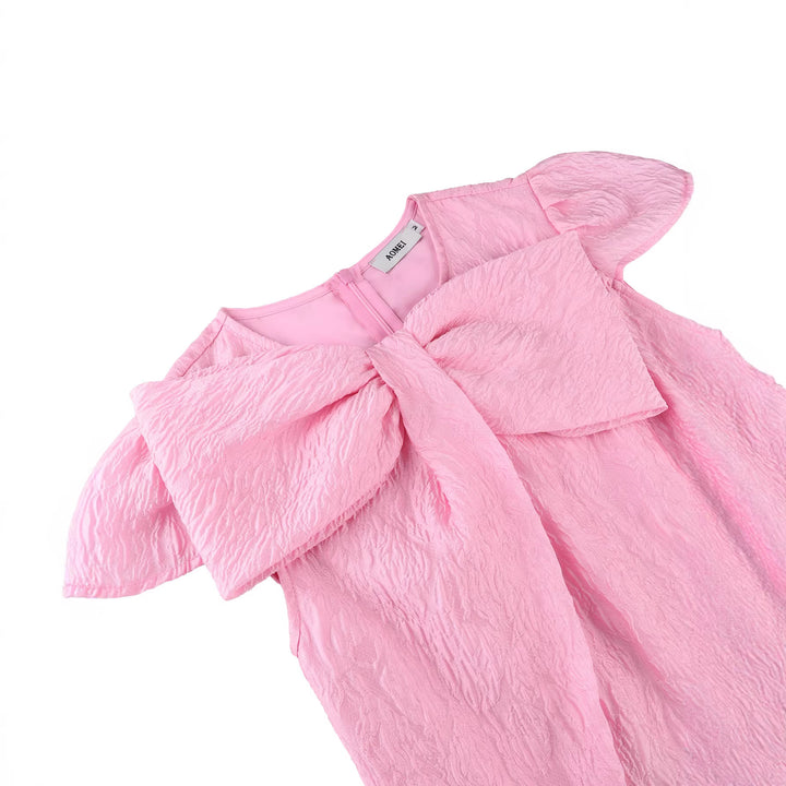 Damen Elegantes A-Linien Kleid mit floralem Design und voluminösem Oberteil Drune