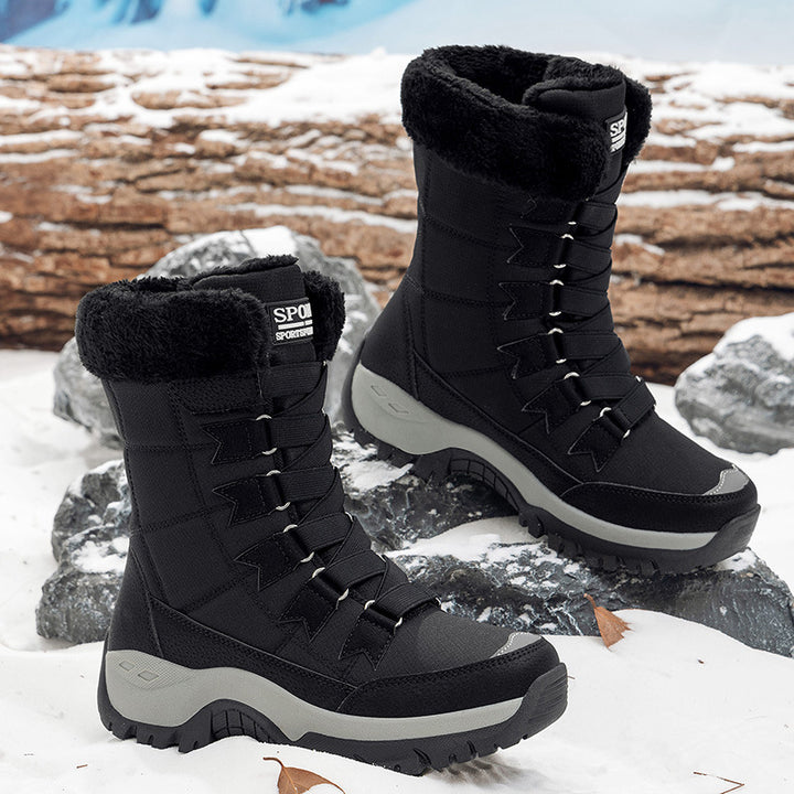 Damen Wetterfeste Winterstiefel mit isolierendem Innenfutter und rutschfester Sohle Drune