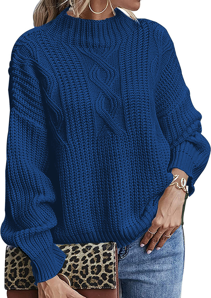 Damen Strickpullover mit elegantem Zopfdesign und modernem Schnitt Drune