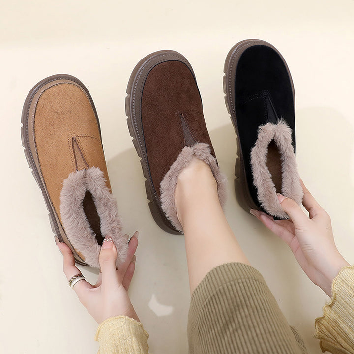 Damen Winter-Slipper mit Kuschel-Innenfutter und rutschfester Sohle Drune