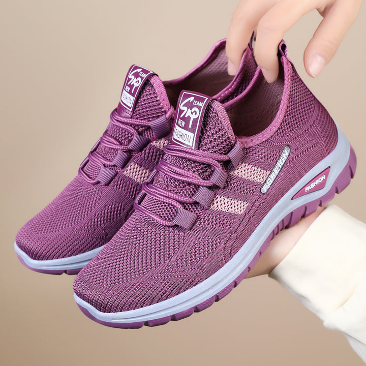 Herren nan atmungsaktive leichte Sportschuhe mit Strickobermaterial und gedämpfter Laufsohle Drune