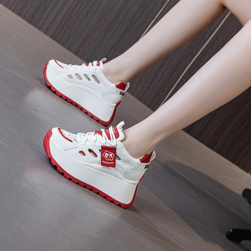 Damen Chunky Sneakers mit atmungsaktiver Mesh-Oberfläche und innovativer Dämpfung Drune