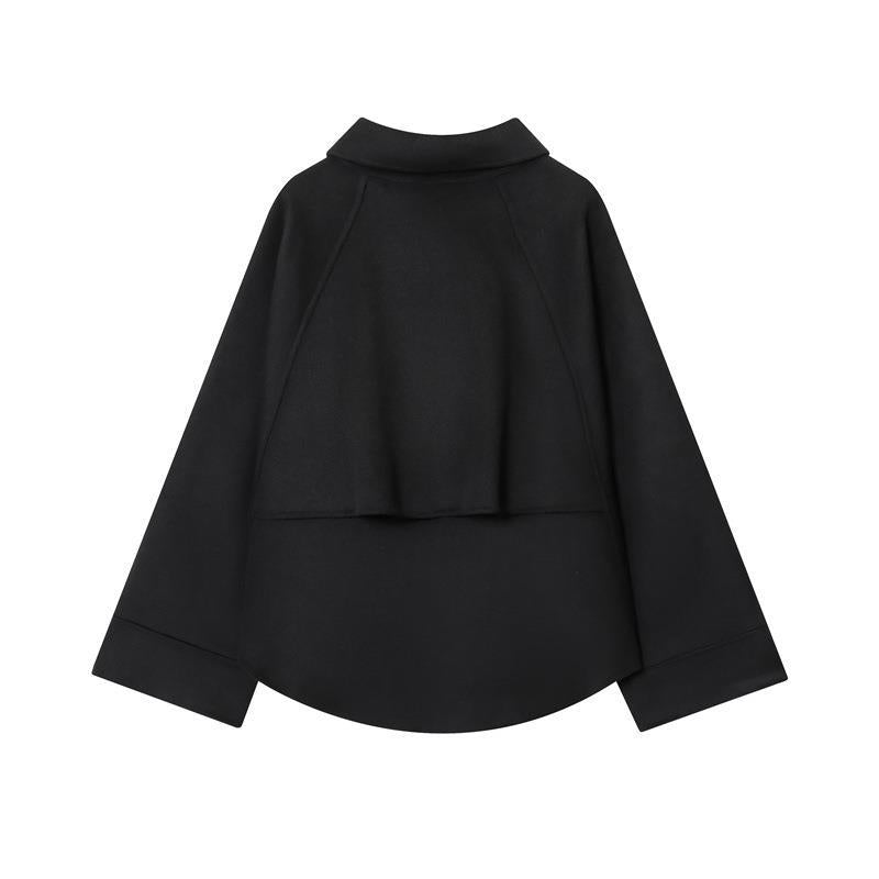 Damen modische Jacke mit asymmetrischem Schnitt und lässigem Reißverschluss Drune