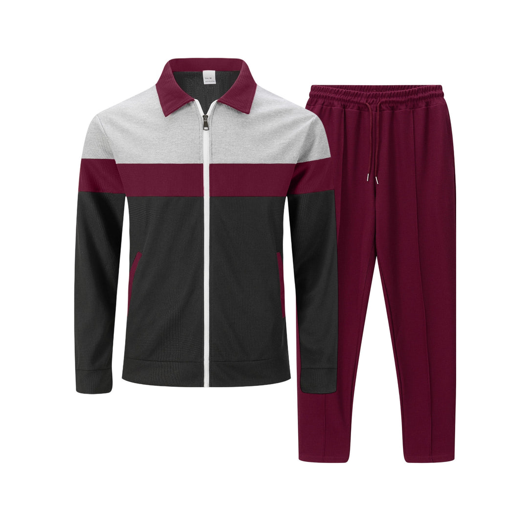 Herren moderdne Freizeitjacke mit kontrastierendem Design und lässigen Chinohosen Drune