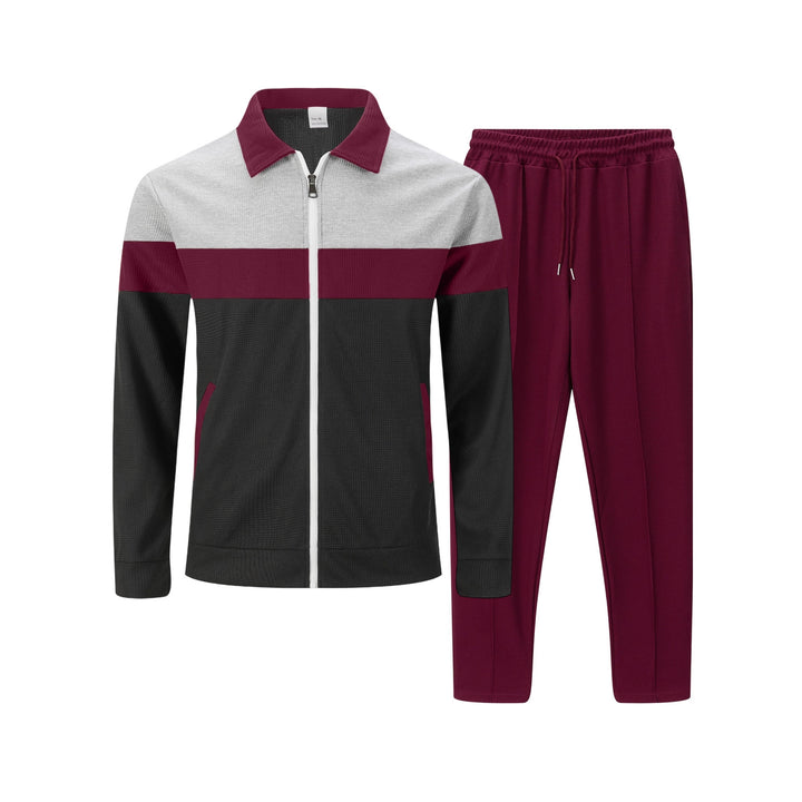 Herren moderdne Freizeitjacke mit kontrastierendem Design und lässigen Chinohosen Drune