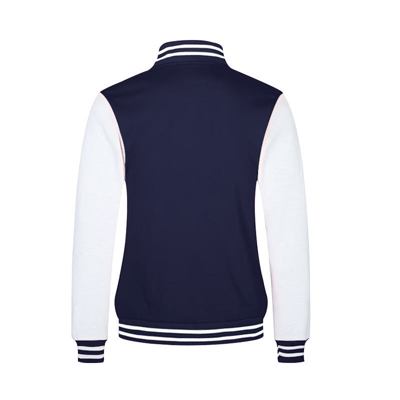 Herren Sportliche Collegejacke mit kontrastierenden Ärmeln und komfortablem Schnitt Drune