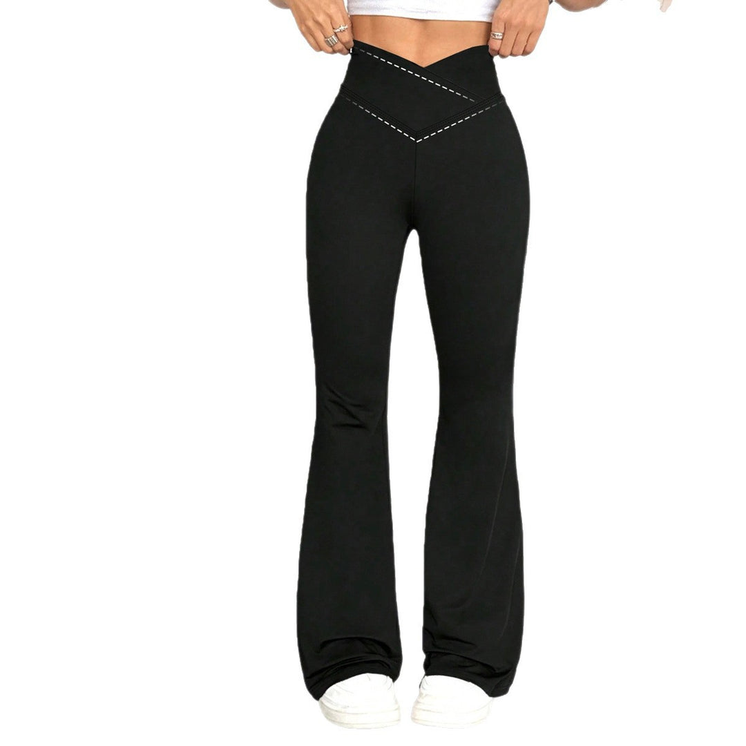 Damen Hochgeschnittene Yoga-Leggings mit Bauchkontrolle und 4-Wege-Stretch Drune
