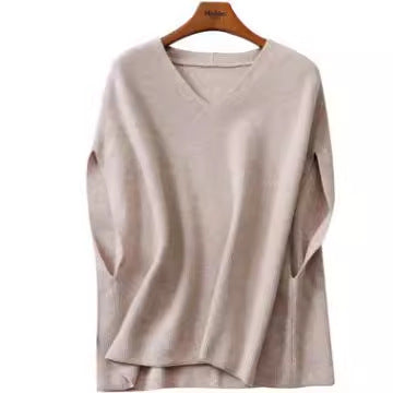 Damen Strickponcho mit V-Ausschnitt und eleganter Silhouette Drune