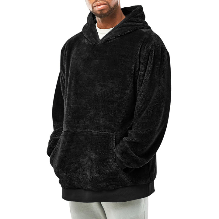 Herren kuscheliger Fleece-Hoodie Drune