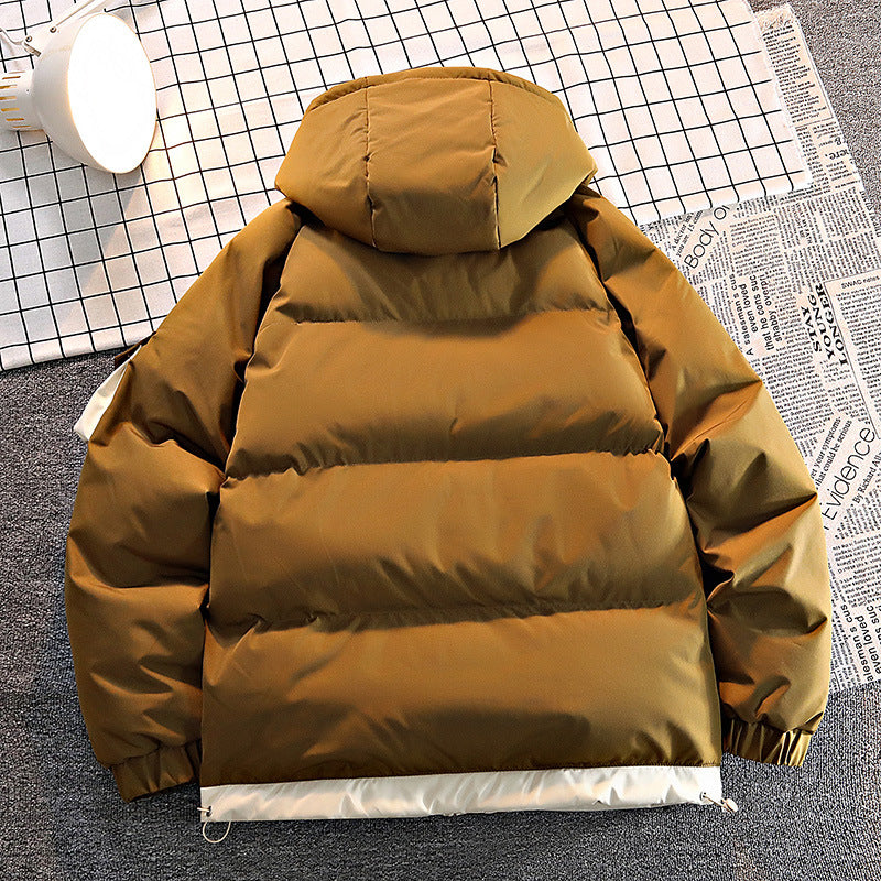 Herren  isolierte kapuzenpilotenjacke für kaltes Wetter mit Kordelzugsaum, elastischen Bündchen und schrägen Reißverschlusstaschen Drune