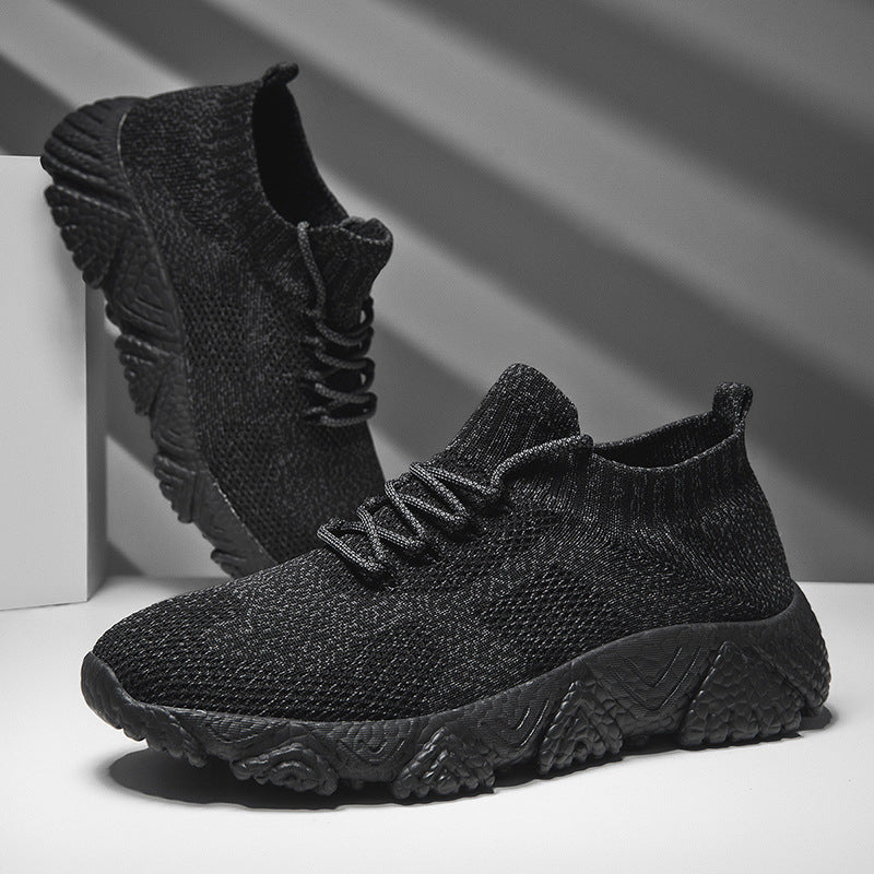 Unisex nan urbaner Strick-Schlupfsneaker mit sockenhaftem Schaft und markanter Profilsohle Drune