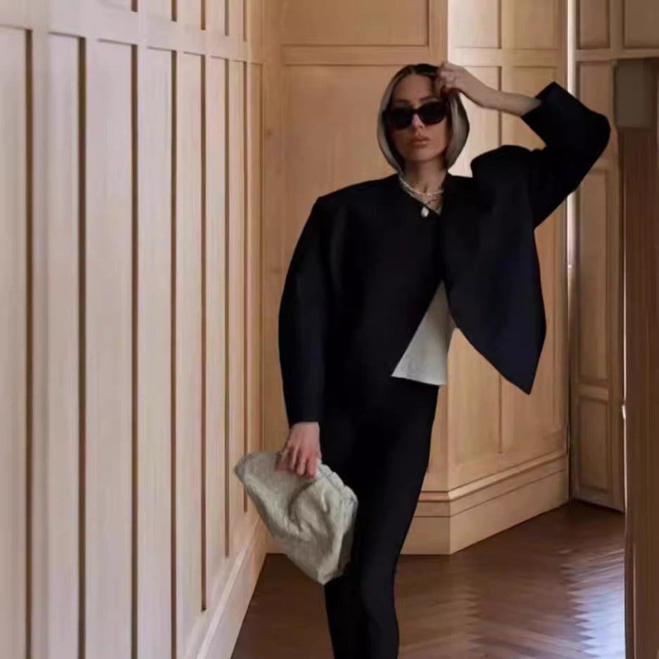 Damen Oversized Couture-Jacke mit strukturiertem Schnitt Drune