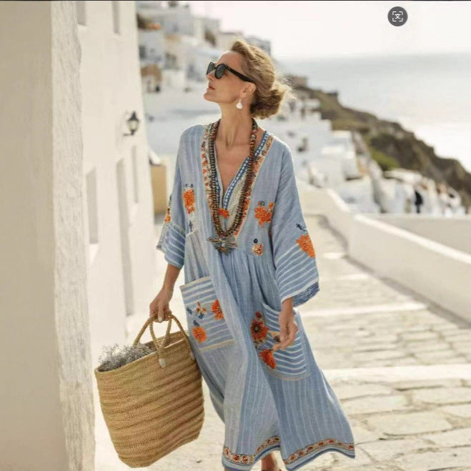 Damen lässiges Strandkleid Drune