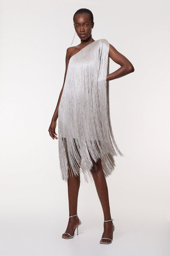 Damen Fransen-Kleid Drune