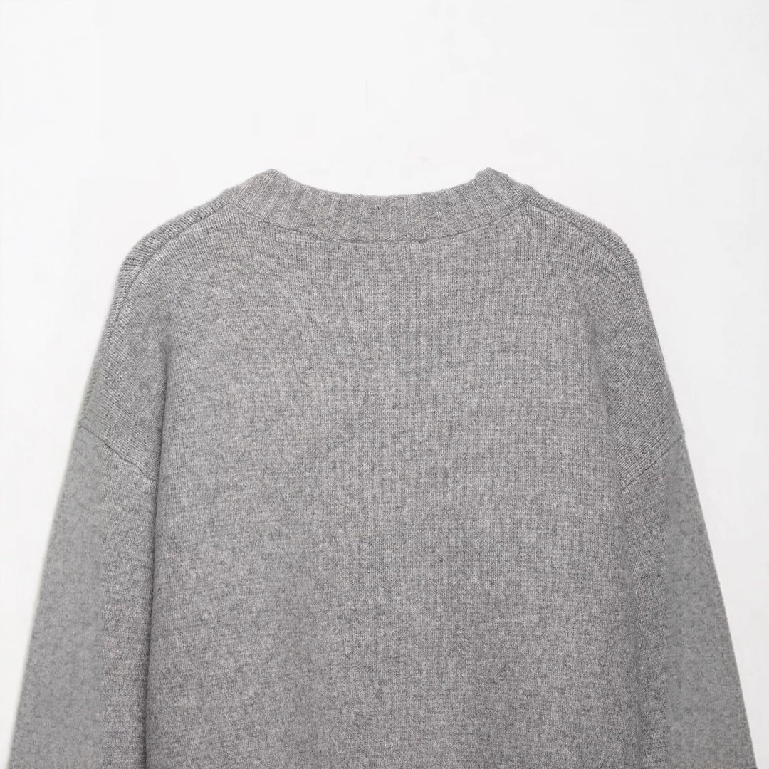 Damen Kurze Strickjacke mit durchgehender Knopfleiste und überschnittenen Schultern Drune