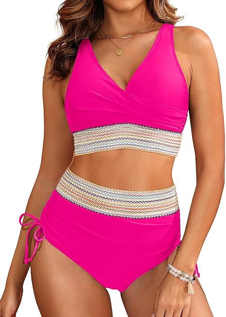 Damen Bikini-Set mit verstellbarem Bund und elegantem Oberteil Drune