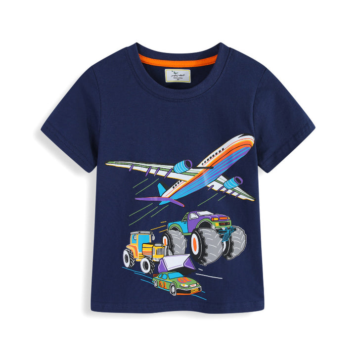 Jungen T-Shirt mit aufregendem Fahrzeug-Design Drune