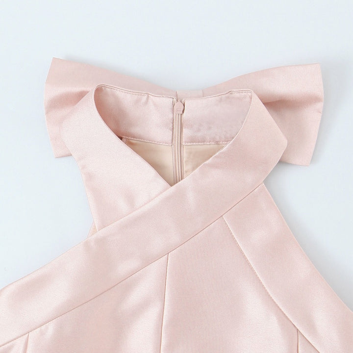Damen Abendkleid mit asymmetrischem Schnitt und eleganter Rückenverzierung Drune