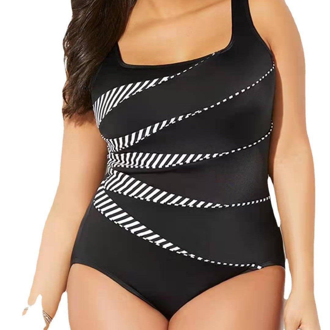 Damen Einteiliger Badeanzug mit floralem Design Drune