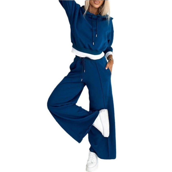 Damen Sportliches Lounge-Set mit weitem Schnitt und Kapuze Drune