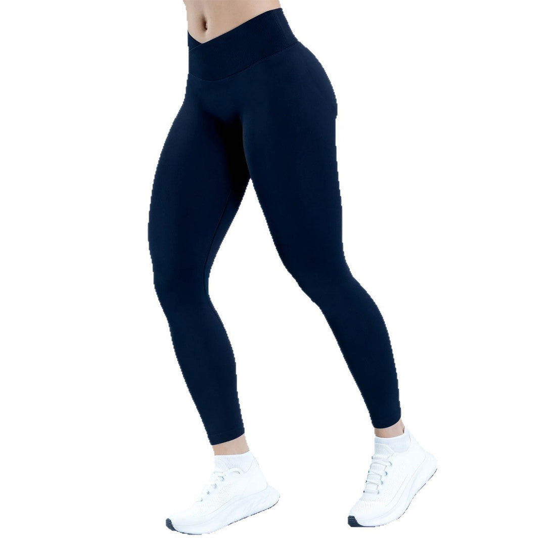 Damen High-Waist Sportleggings mit figurbetonter Passform und atmungsaktivem Material Drune