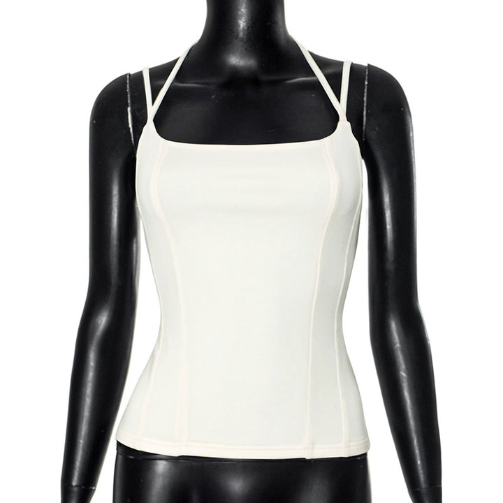 Damen Trägershirt mit elegantem Rückenausschnitt und figurbetontem Schnitt Drune