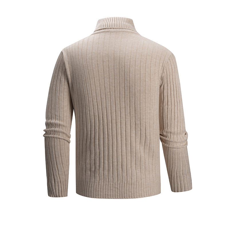 Herren Strickpullover mit Stehkragen Drune