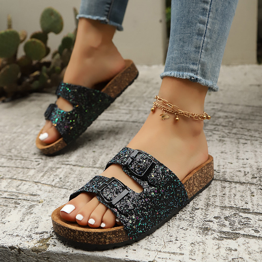 Drune - Glitzersandalen