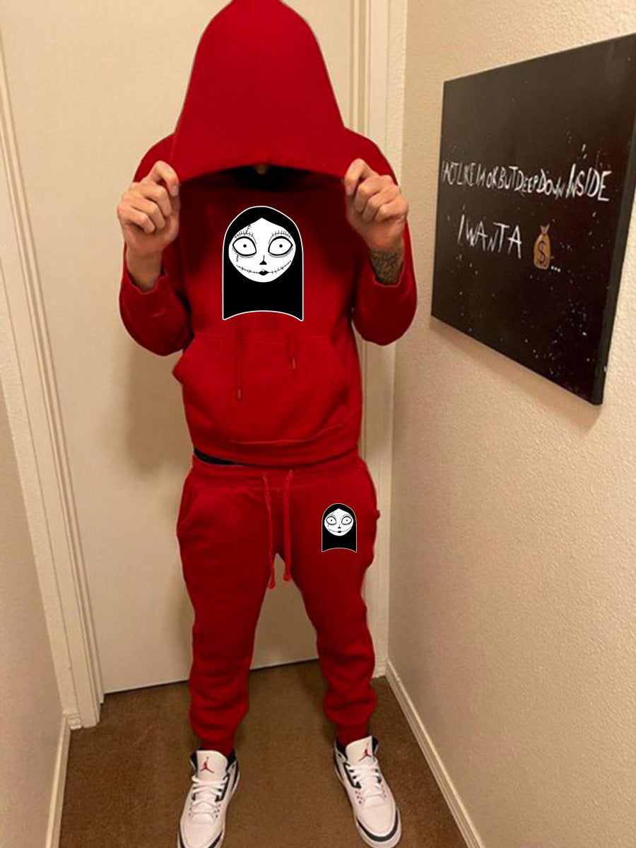 Damen Sweatanzug mit künstlerischem Grafikdesign Drune