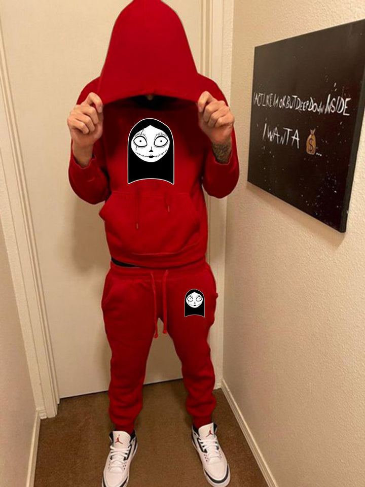 Damen Sweatanzug mit künstlerischem Grafikdesign Drune
