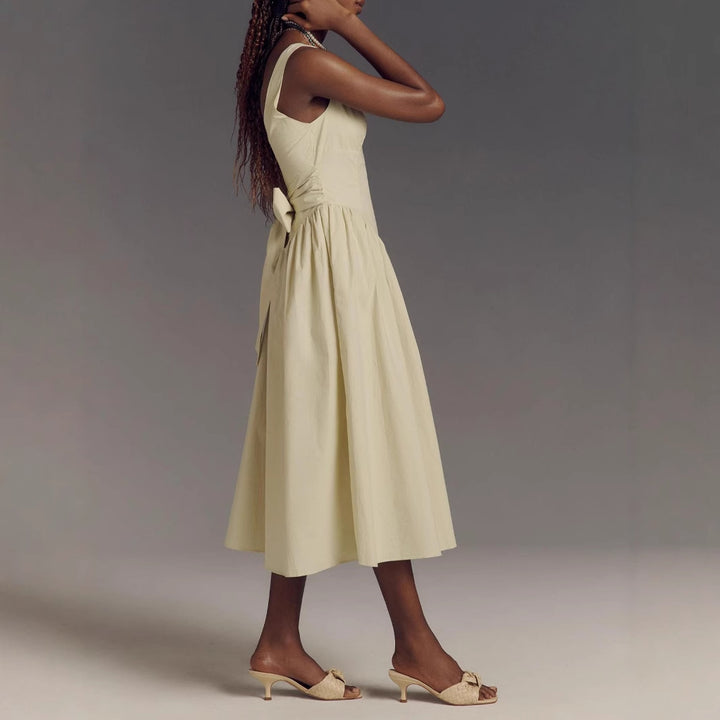 Damen Midi-Kleid mit weitem Rock Drune